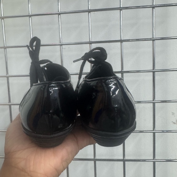 Hogan Black Patent Leather Lace-Up trainers women’s size 37.5 - Picture 6 of 8